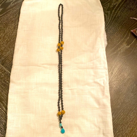 Handmade Meditation Necklace with handmade dried flowers beads, made by Me 🫶 - Picture 2 of 5